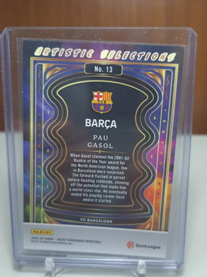 Select Euroleague 2025-26 Pau Gasol Artistic Selections SSP Case Hit Barcelona σαν καινούργιο
