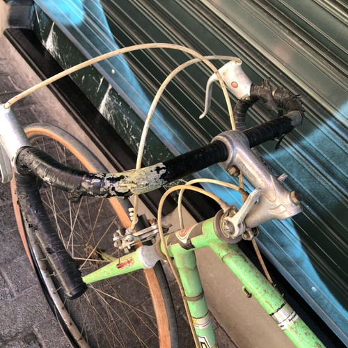 Consetan vintage road racing bicycle, green