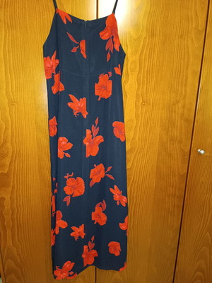 S.Oliver Floral Dress like new, size L, black and red