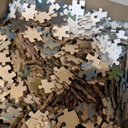 Puzzle 1000 pieces used, high difficulty