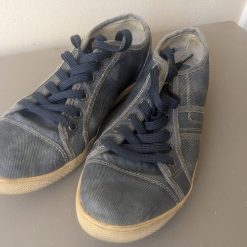 Sprox men's sneakers denim style used, blue, size 41