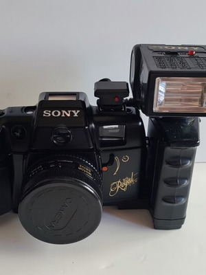 Sony Big Royal View 35mm vintage analog camera used, complete set with flash and manual
