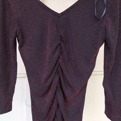 Enzzo blouse size M with 3/4 sleeve new, red