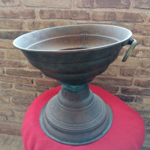 Mangali from Constantinople used, copper with brass handles