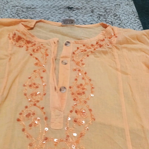 Women's summer blouse like new, orange, size L