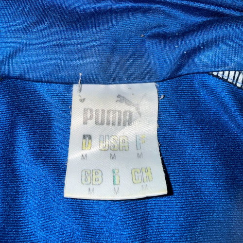 Puma Vintage Track Jacket Medium Blue Black White like new