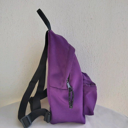 City backpack new, purple and black