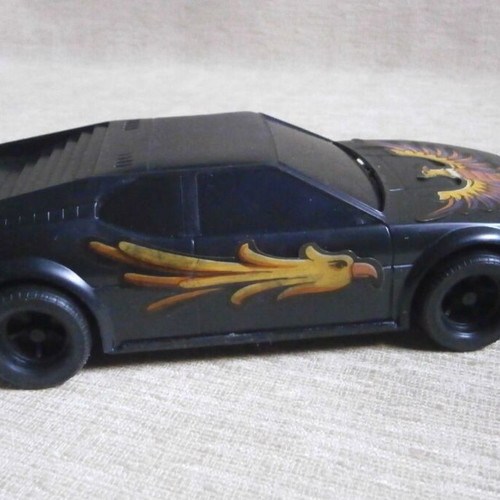 Knight Rider KITT wind-up black car, ANCO Toys vintage