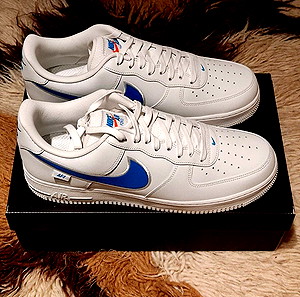 Air force 1 blue logo nike 47