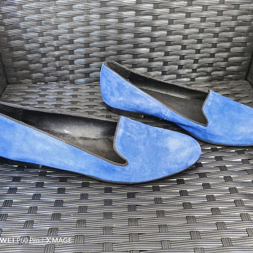 Kurt Geiger ballerinas used, size 40, natural suede, blue
