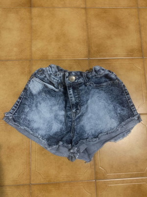 Denim shorts used, women's, blue, size XS