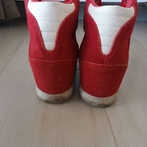 Adidas Originals boots used, red, size 40