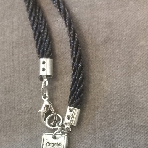 Angelo Barreta handmade necklace like new, black
