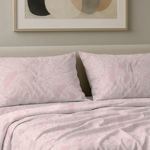 Set of 2 Pillowcases 50x70 New 100% Cotton Printed