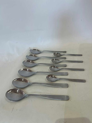 Tramontina Inox Brazil stainless steel spoon set, 10 pieces