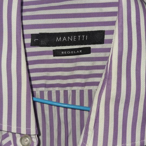 Manetti shirt large new, 100% cotton multicolor