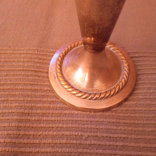 Antique decorative alpaca vase used