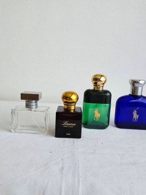 Perfume bottle collection used, 4 pieces Ralf Lauren