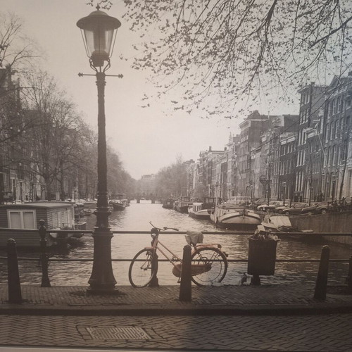 IKEA VILSHULT Amsterdam wall art used, aluminum frame 140x100 cm