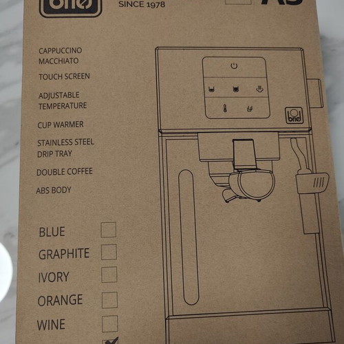 Briel A3 Espresso Machine 1000W 20bar Pressure Black BRL-A3-BK