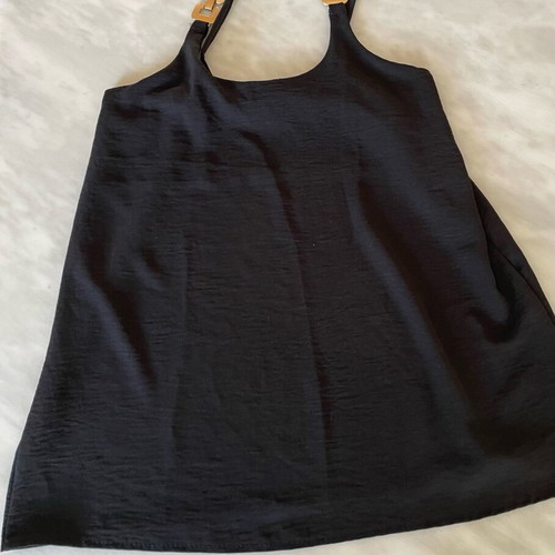 Pack of three shirts like new, two black and one semi-transparent sand color
