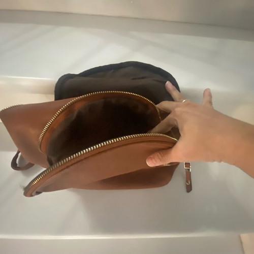 Women’s backpack like new, brown, Exclusivo