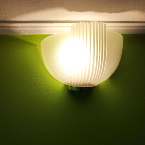 2 glass wall lamps - they have glass with sandblasting - 30 euros each - both together 50 euros