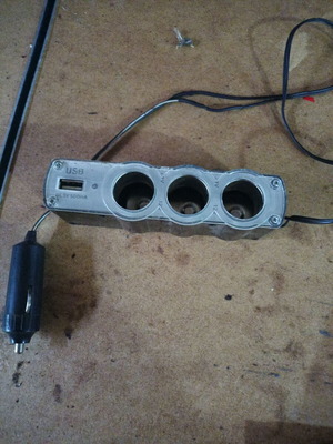 Car Cigarette Lighter Power Strip used