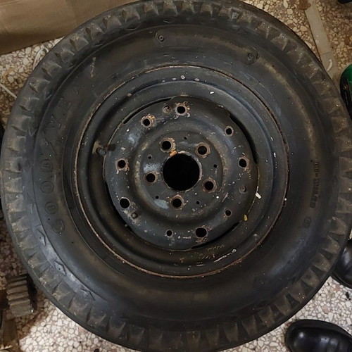 Goodyear 8-ply 6.00-13 nylon tires used, pair