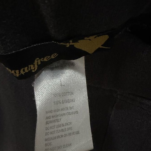 Jean SugarFree 100% cotton used with rips and faded areas, elastic waist, grey