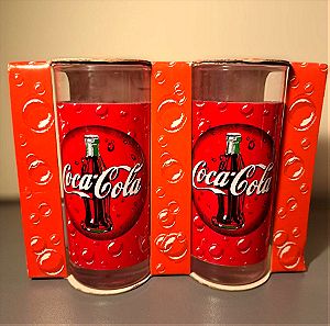 coca cola Συλεκτικά ποτήρια 2 τεμάχια στο κουτί τους