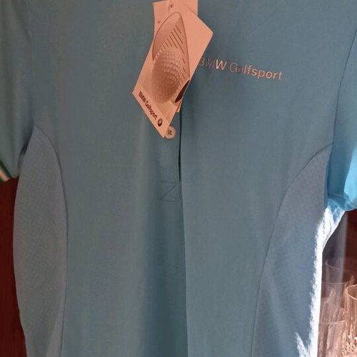 BMW sports shirt new, blue, size S