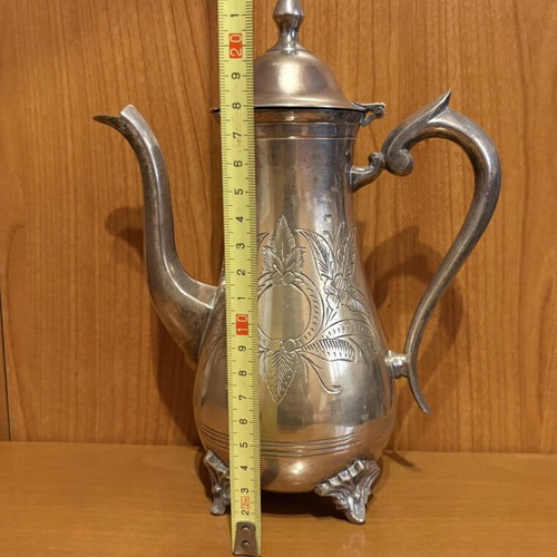 Vintage EPNS Silver-Plated Coffee Pot used, 22cm, heavy