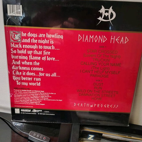 Diamond Head Death and Progress 1st Edition like new