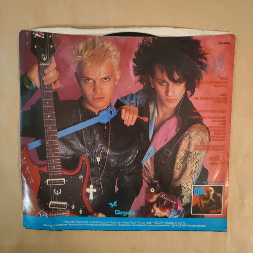 Billy Idol Flesh For Fantasy small record used 1983