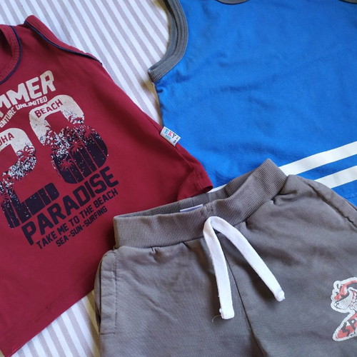 Clothes for 18-24 months used, two sleeveless tops and shorts