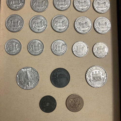 Lot of 20 German notgeld coins from Weimar Republic like new