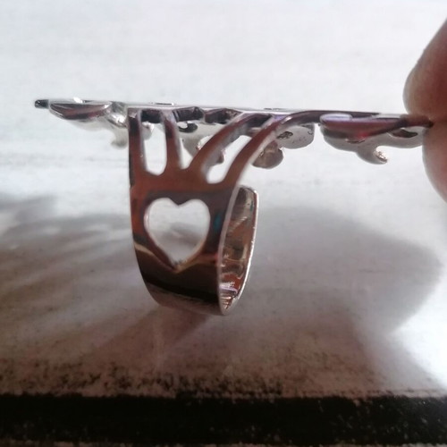Silver 925 Arabesque style ring new, silver color
