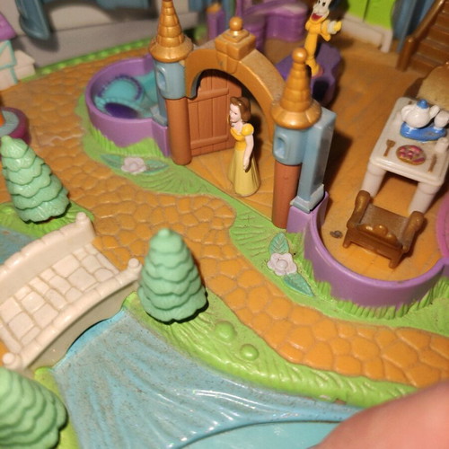 Polly Pocket Disney Beauty and the Beast Magical Castle 1997 used