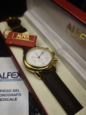 Alfex CardioChrono Doctor’s Watch σαν καινούργιο, Valjoux 7765 πλήρες σετ