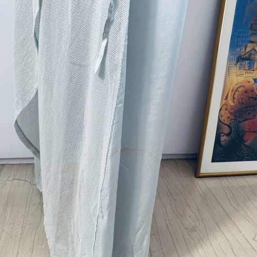 Ioanna Kourbela dress new, size M, aqua satin and cotton mesh