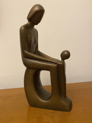 Mitrotita sculpture used bronze by Marios Loverdos