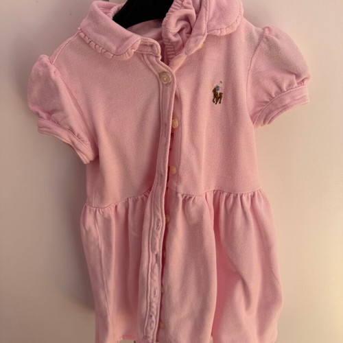 Ralph Lauren pink dress with panties like new, 12 months
