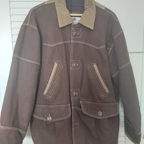 Classic jacket used, size L, beige and brown