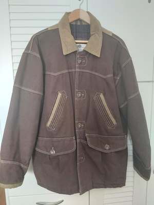 Classic jacket used, size L, beige and brown