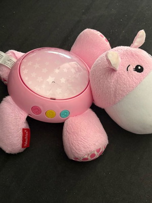 Μουσικός προβολέας Ιπποπόταμος ροζ Fisher Price σαν καινούργιο