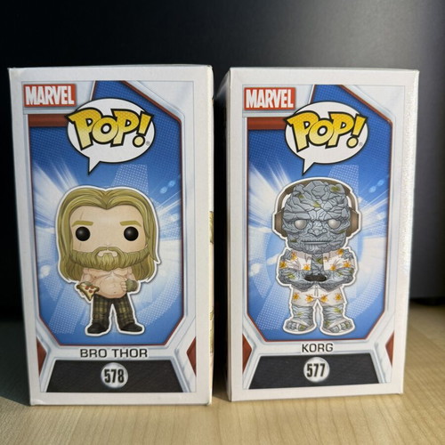 Funko Pop Marvel Avengers Endgame Bro Thor and Gamer Korg Set