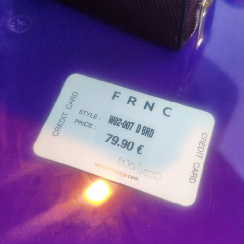 FRNC shoulder bag new, bordeaux, eco leather
