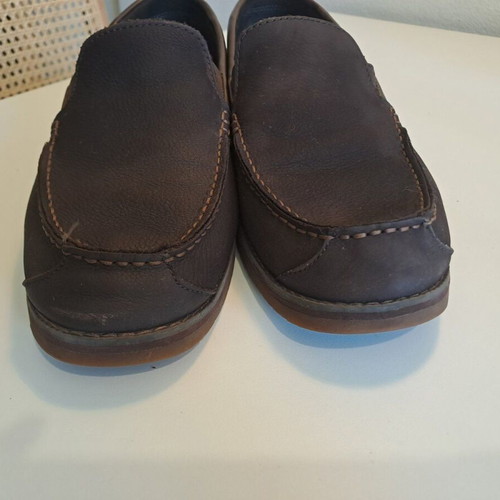 Timberland moccasins used, brown leather with OrthoLite insoles, size 42