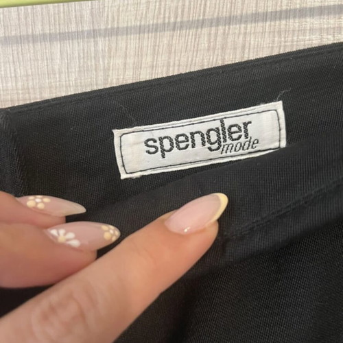 Spengler black mini skirt like new, size M 38 10